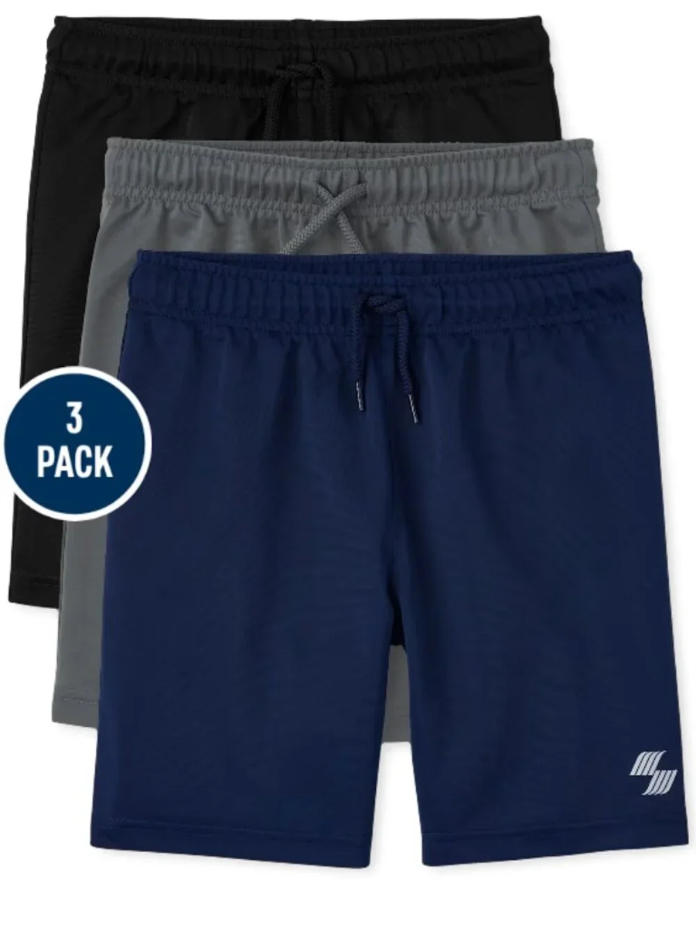 Boys Basketball Shorts 3-pack Large